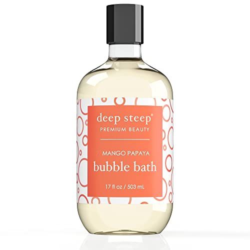 Deep Steep Bubble Bath, Mango Papaya, 17 Ounce