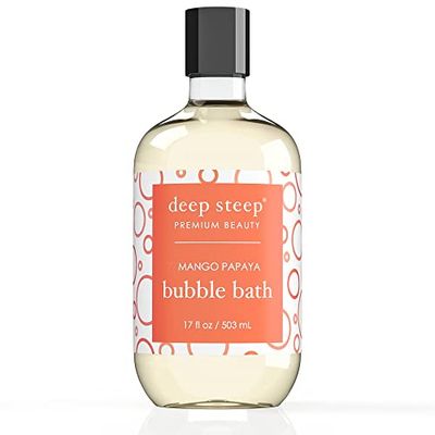 Deep Steep Bubble Bath, Mango Papaya, 17 Ounce