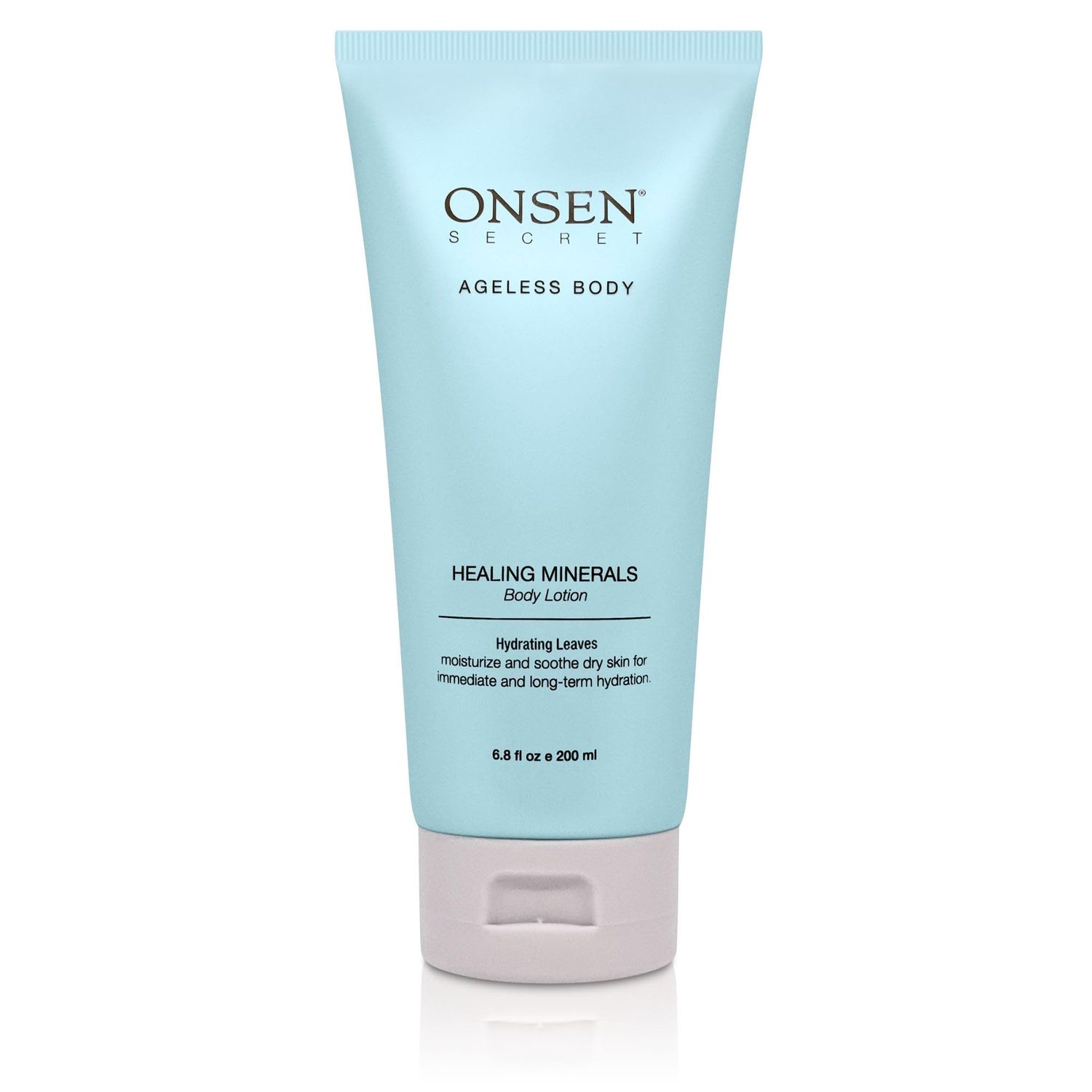 Onsen Secret Natural Daily Moisturizing Body Lotion w/Smoothing Organic Shea Butter for Normal to Dry Skin w/Healing Minerals, Jojoba, Aloe Vera, Vitamin E &amp; Rice Bran Non-Greasy (Hydrating Leaves)