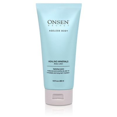 Onsen Secret Natural Daily Moisturizing Body Lotion w/Smoothing Organic Shea Butter for Normal to Dry Skin w/Healing Minerals, Jojoba, Aloe Vera, Vitamin E &amp; Rice Bran Non-Greasy (Hydrating Leaves)