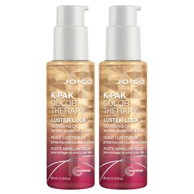 K-PAK Color Therapy Luster Lock Glossing Oil | For Color-Treated Hair | For Color-Protection &amp; Shine | Tame Frizz | With Keratin &amp; Argan Oil | 2.13 Fl Oz (Pack of 2)