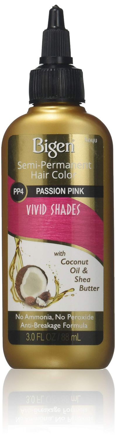 Bigen Semi-Permanent Haircolor #Pp4 Passion Pink 3 Ounce (88ml)