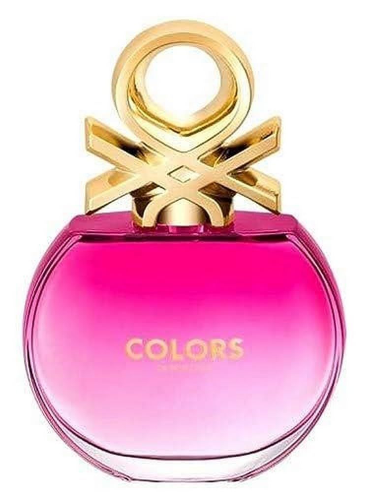 Benetton Colors De Rose Eau De Toilette Spray for Women, 2.7 Ounce