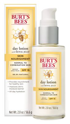 Burt&#39;s Bees Skin Nourishment Day Lotion with SPF 15 for Normal to Combination Skin, 2 Oz (Package May Vary)