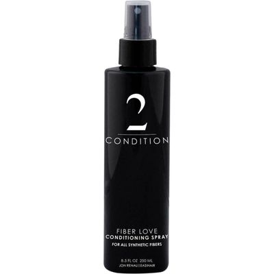 Jon Renau Fiber Love Synthetic Conditioning Spray, 8.5 oz - Leave-In Conditioner for Wigs, Toppers &amp; Hair Extensions - Detangles, Restores Shine &amp; Protects Synthetic Fiber