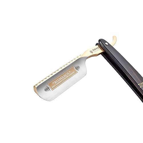 DOVO Bizmark Straight Razor with Ebony Wood Handle 6/8''