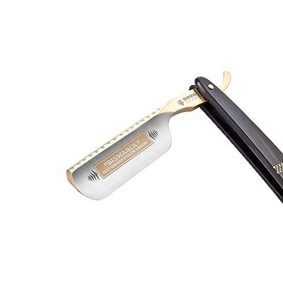 DOVO Bizmark Straight Razor with Ebony Wood Handle 6/8''