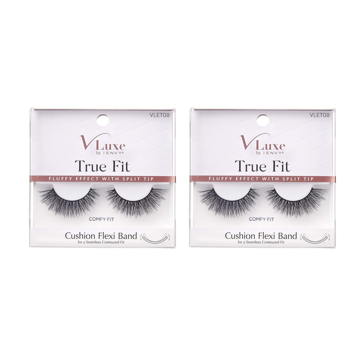VLuxe by i-Envy 2 Pairs False Eyelashes True Fit Lashes Soft &amp; Natural Volume (Comfy Fit)