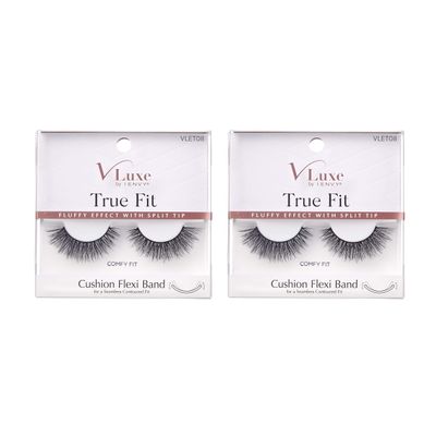 VLuxe by i-Envy 2 Pairs False Eyelashes True Fit Lashes Soft &amp; Natural Volume (Comfy Fit)