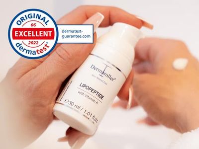 Dermaroller, New Natural Line Lipopeptide Night Cream Hyaluronic Acid Vitamin A and Shea Butter Combine to Moisturize and Repair Tired Stressed Skin Helps to Reduce Fine Wrinkles oz, 1.01 Ounce