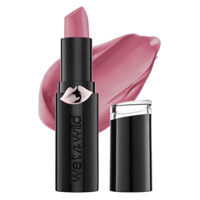 wet n wild Mega Last Matte Lip Color, Semi Matte Hyaluronic Acid Infused, Long Lasting Full Coverage for a Nourishing Pout, Cruelty-Free &amp; Vegan - Mauve Outta Here