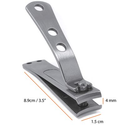 KOHM Nail Clippers for Thick Nails - Heavy-Duty, Stainless Steel, Tough, Professional Toenail Clippers w/Built-in File - Nail Cutters for Seniors and Adults