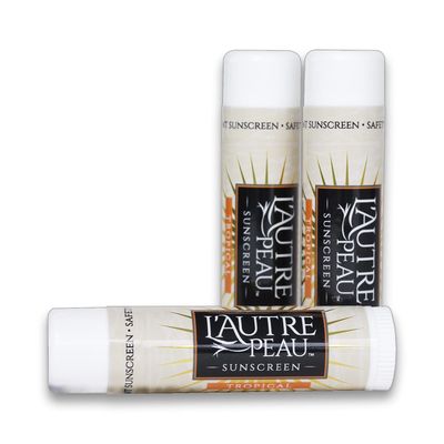 SPF 30 Sunscreen Multi-Pack by L&#39;AUTRE PEAU | Travel Size Sunscreen for Men, Women, and Kids | Non-Greasy Water Resistant | Tropical Scent | TSA Approved | (3 Pack Suncreen Stick)
