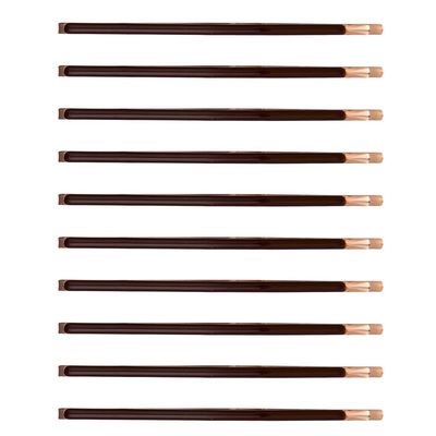 Yishenyishi Pack of 10 Curved Jumbo Bobby Pins,Hair Clips (Brown-10pcs)