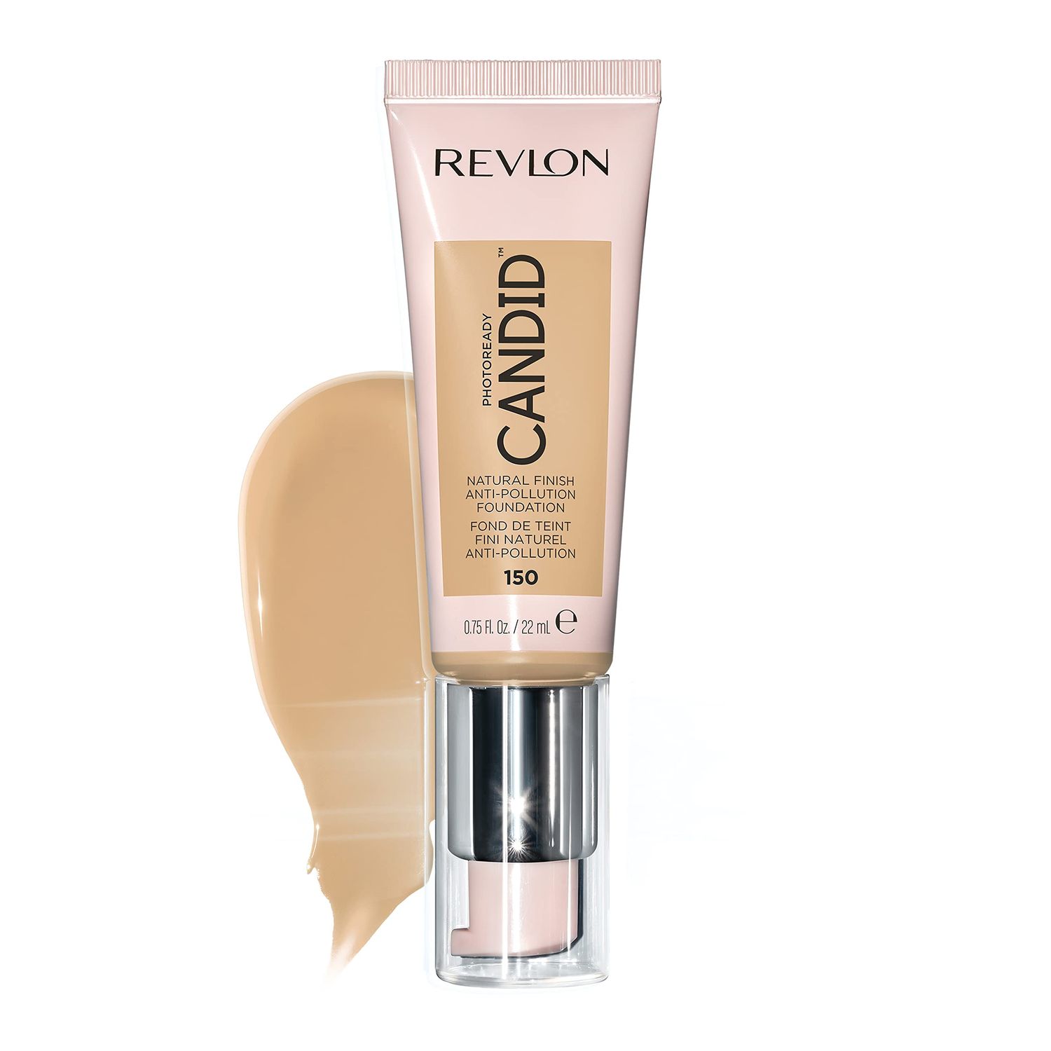 Revlon PhotoReady Candid Natural Finish Foundation, with Anti-Pollution, Antioxidant, Anti-Blue Light Ingredients, 150 Crme Brulee, 0.75 fl. oz.