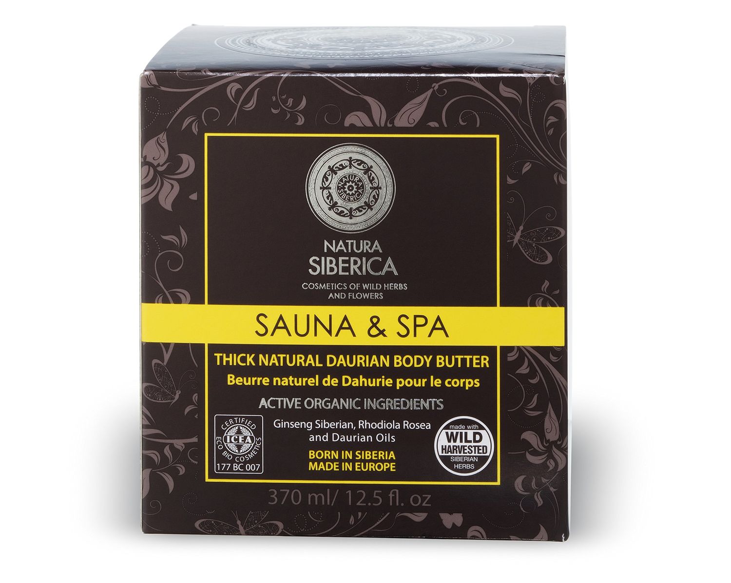 Natura Siberica Sauna &amp; SPA Natural Rich Daurian Body Butter Active Organics 370ml by Natura Siberica