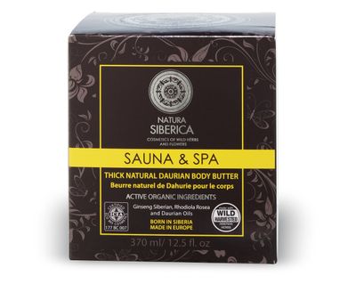 Natura Siberica Sauna &amp; SPA Natural Rich Daurian Body Butter Active Organics 370ml by Natura Siberica