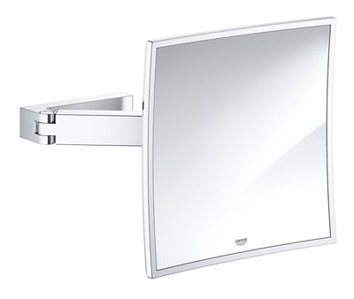 Grohe 40808000 Selection Cube Shaving or Cosmetic Mirror, Starlight Chrome