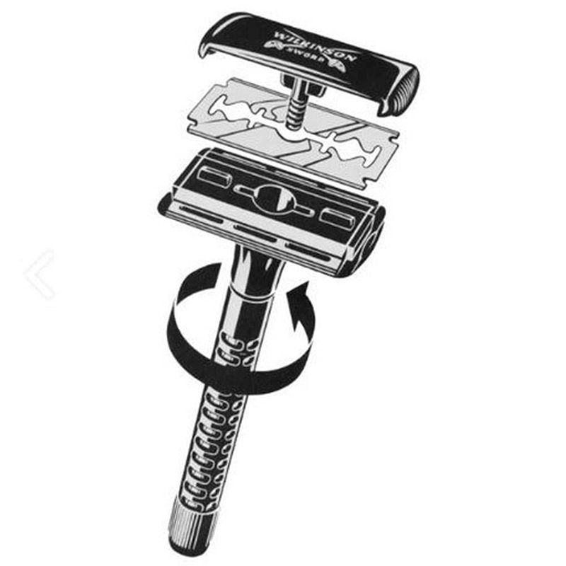 Wilkinson Sword Classic Men's Razor with 5 Razor Blades