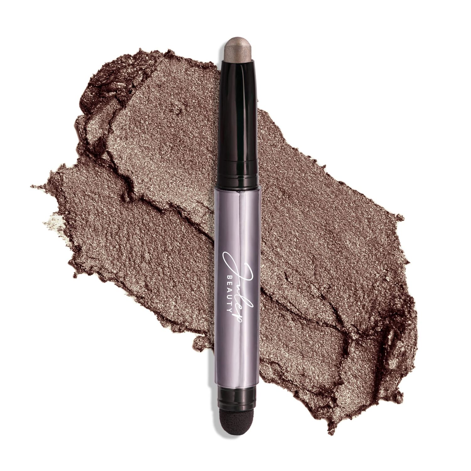 Julep Eyeshadow 101 Crme-to-Powder Waterproof Eyeshadow Stick - Taupe Shimmer - Long-Lasting, Crease-Proof, Soft Grey Shimmer Eyeshadow with Built-in Smudger