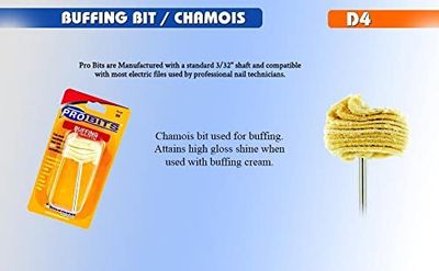 Medicool D4 chamois buffing wheel bit.
