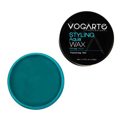 VOGARTE Hair Styling Aqua Wax for Men, Strong Hold &amp; Shiny Finish, 3.52 oz