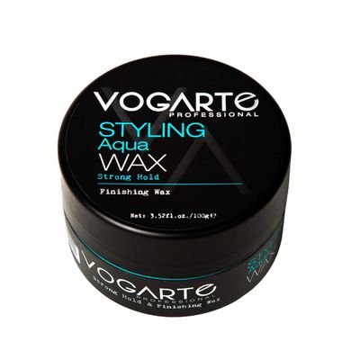 VOGARTE Hair Styling Aqua Wax for Men, Strong Hold &amp; Shiny Finish, 3.52 oz