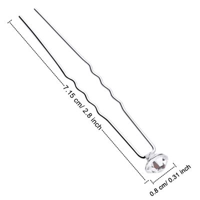 40 Pack Bridal Wedding Hair Pins Rhinestone Hair Clips Accessories for Women and Girls (Style A)