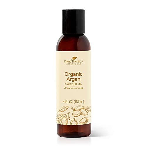 Plant Therapy Hair Therapy Moisturize &amp; Protect Hair Oil 4 oz Organic Argan Oil 100% Pure and USDA Organic, First-Press, Virgin, For Face, Hair, Skin, Nails and Cuticles