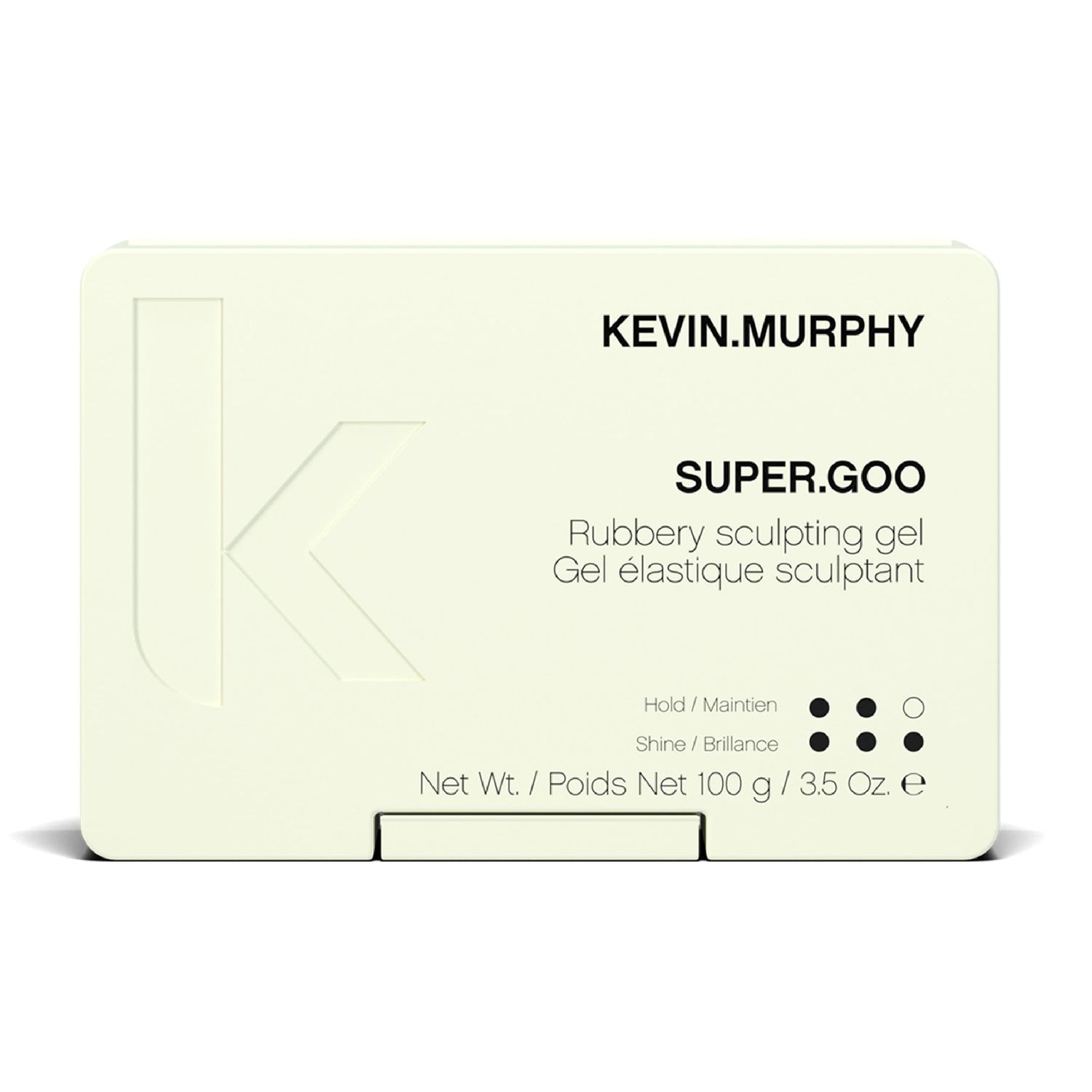 KEVIN.MURPHY SUPER.GOO - Sculpting Rubbery Gel - For All Hair Types - Curl Enhancer - Natural Finish &amp; Firm Hold Hair Gel - Water Soluble - Paraben Free - 100 g / 3.5 oz