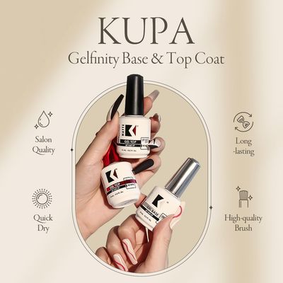 KUPA GelFinity Gel Topcoat Matte Finish 0.5oz
