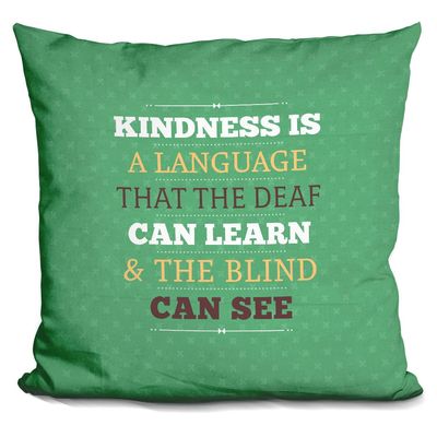 LiLiPi Kindness Decorative Accent Throw Pillow