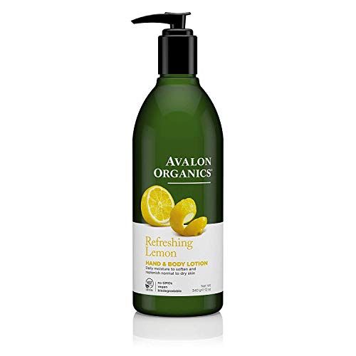 Avalon Organics Hand &amp; Body Lotion, Refreshing Lemon, 12 Oz