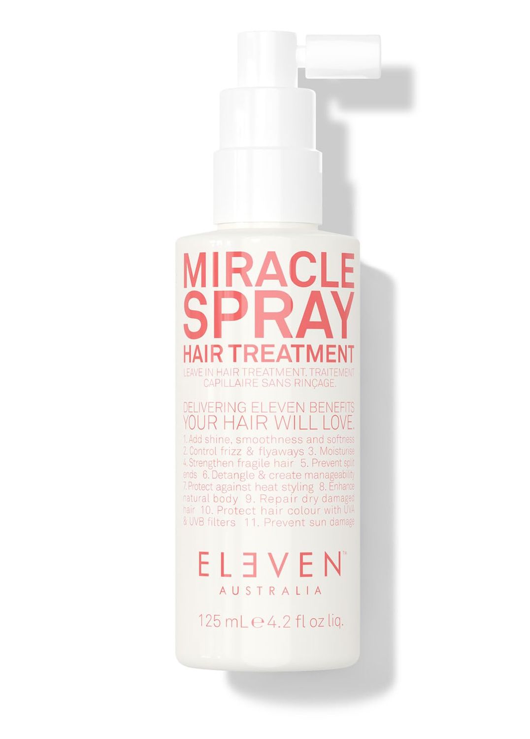 ELEVEN AUSTRALIA Miracle Spray Hair Treatment Must Have For All Hair Types - 4.2 Fl Oz