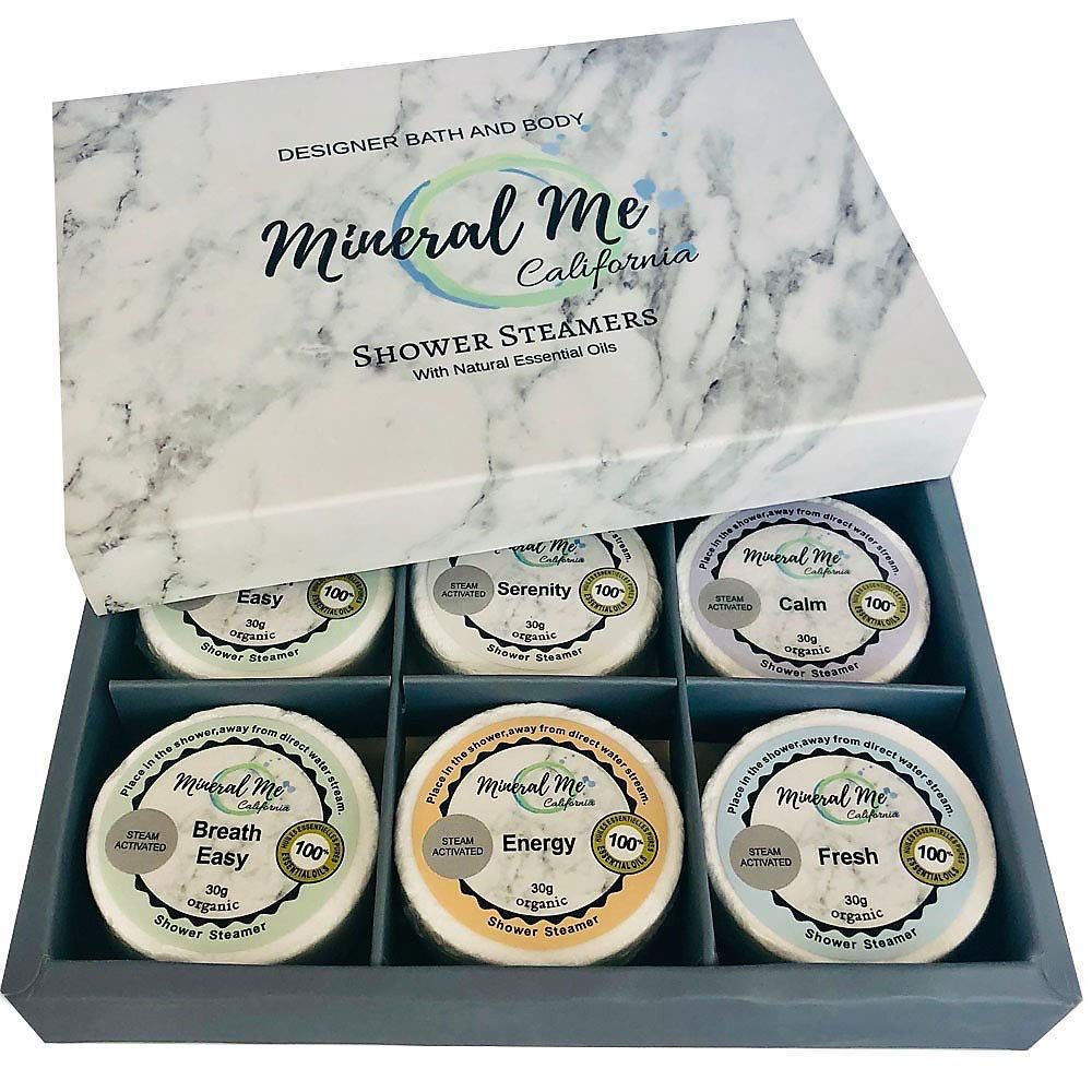 Organic Shower Steamers Aromatherpy - Natural Shower Bombs Vapor Tablets for Aromatherapy, Shower Tablets for Home Spa, Shower Melts, Relaxing Self Care Valentines Day Gifts for Men, Women, Him or Her