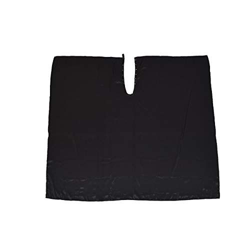 A Size Above Oversized Styling Cape with Snap Closure, Cut to Fit and Flatter a Larger Figure, Fits Up to 28 inch Neck, Soft Poly/Nylon Blend Fabric, Water Resistant, Machine Washable, Black