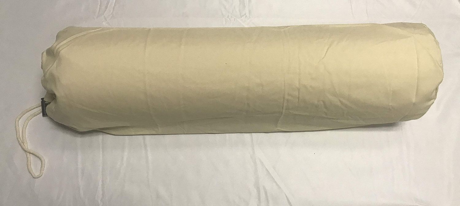Therapist&#39;s Choice Microfiber Bolster Cover with Drawstring Closure, Soft &amp; Durable, Size: 6&quot; x 27&quot; (Cover Only, Bolster Not Included) (Natural (Light Brown))