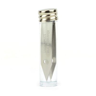 Sliver Gripper Precision Tweezers in a Recloseable Tube