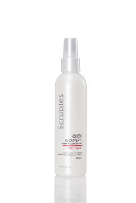 Scruples Quick Recovery Leave In Conditioner - Detangling Spray &amp; Heat Protectant to Condition + Protect Hair - Damaged Hair Repair (6 oz)