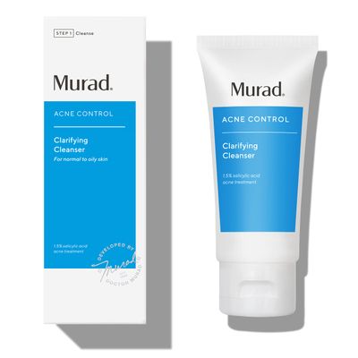 Murad Clarifying Cleanser - Acne Control Salicylic Acid &amp; Green Tea Extract Face Wash - Exfoliating Acne Skin Care Treatment Backed by Science, Travel 2 Oz