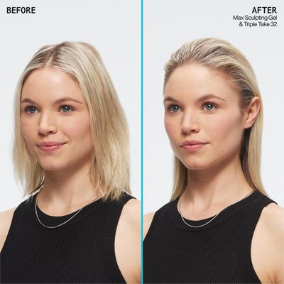 Redken Max Sculpting Gel | For All Hair Types | Provides Body &amp; High Shine Finish | Long-Lasting Shape Styling | Flake-Free Control &amp; Added Thickness | Maximum Hold | 8.8 Oz