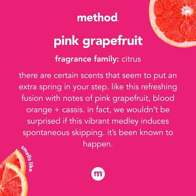 Method Foaming Hand Soap, Pink Grapefruit, Biodegradable Formula, 10 Fl Oz (Pack of 1)