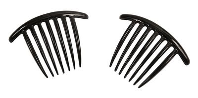 Caravan French Twist Comb, Black Pair