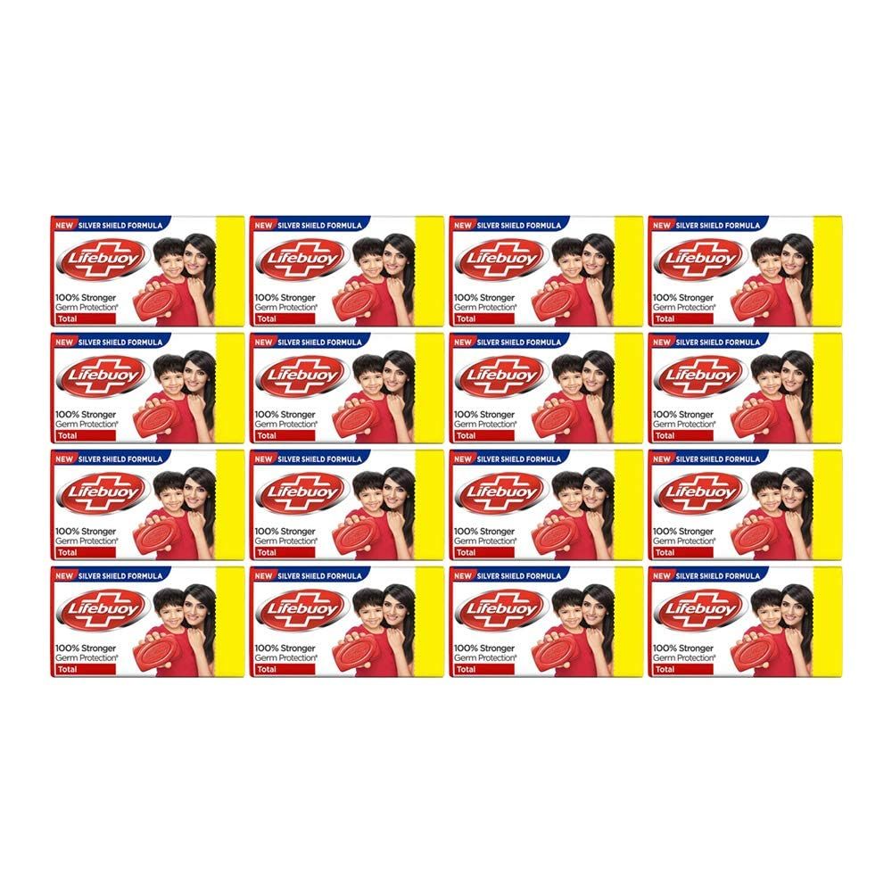 Lifebuoy Total Red Soap, 16-Count - 44 grams each
