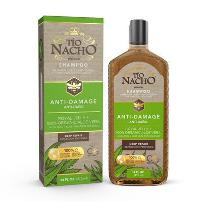 Tio Nacho Shampoo, 14 Oz - Organic Aloe Vera Deep Repair, Paraben Free, Silicone Free, for Dry Damaged Frizzy Hair