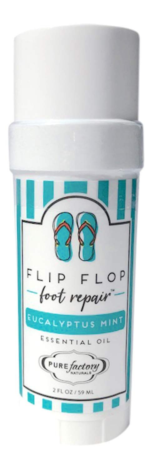 PureFactory Naturals Foot Balm Moisturizer For Rough Heels &amp; Dry, Cracked Feet Get Your Feet Ready for Summer With Our Eucalyptus Mint Flip Flop Foot Repair