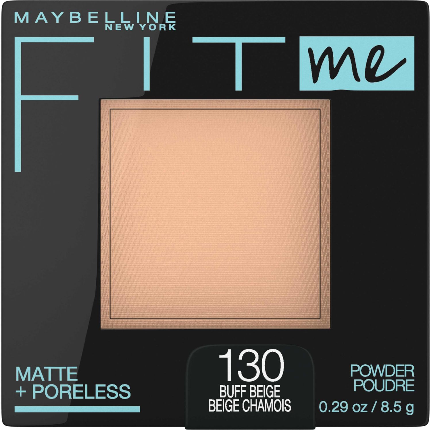 Maybelline Fit Me Matte + Poreless Pressed Face Powder Makeup &amp; Setting Powder, Buff Beige, 1 Count