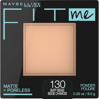 Maybelline Fit Me Matte + Poreless Pressed Face Powder Makeup &amp; Setting Powder, Buff Beige, 1 Count