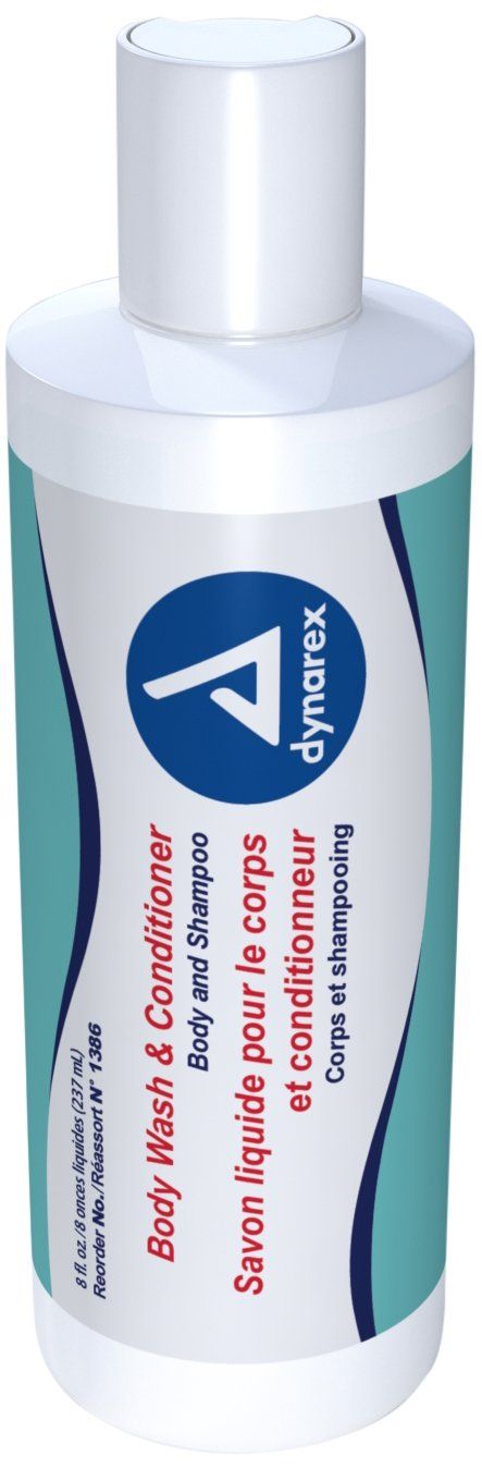 Dynarex Body Wash and Conditioner, 8 Ounce