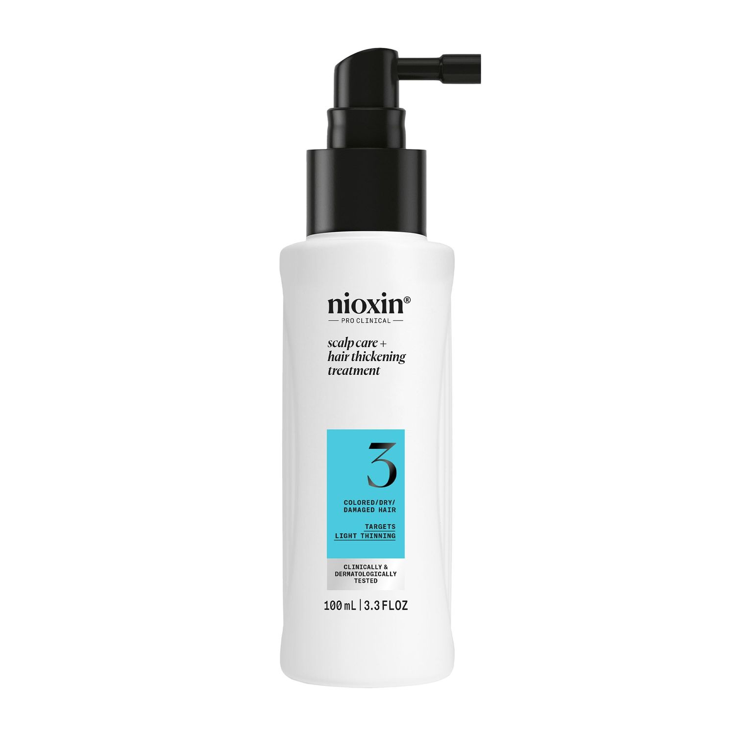 Nioxin System 3 Scalp + Hair Thickening Treatment- Serum for Damaged Hair with Light Thinning, 3.4 oz (Packaging May Vary)